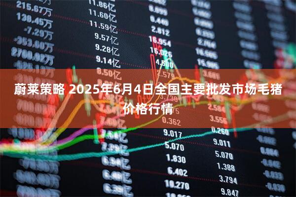 蔚莱策略 2025年6月4日全国主要批发市场毛猪价格行情