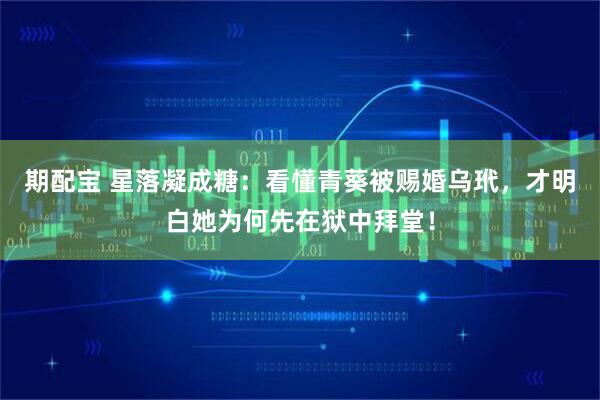 期配宝 星落凝成糖：看懂青葵被赐婚乌玳，才明白她为何先在狱中拜堂！